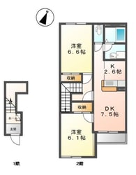 アルシオーネ　壱番館の物件間取画像